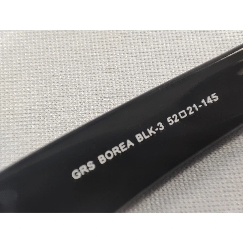 Gant‎ Rugger Borea BLK-3 Black Sunglasses 52-21-145 Round P3 Acetate